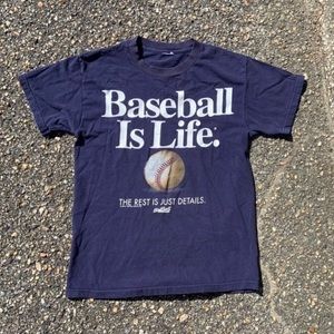 Vintage Men’s Baseball is Life T-Shirt Size Large
